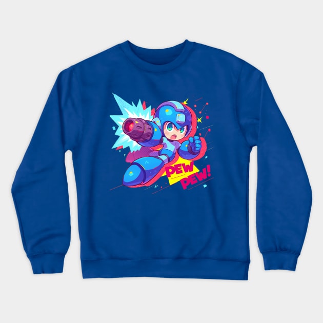 megaman Crewneck Sweatshirt by boxermaniac